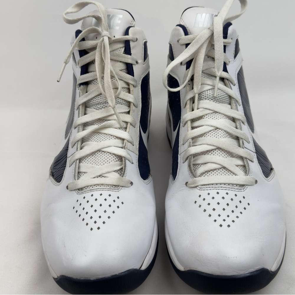 Nike Air Max Hyped TB Men’s Basketball Shoes White Navy Size 14 - Picture 4 of 14